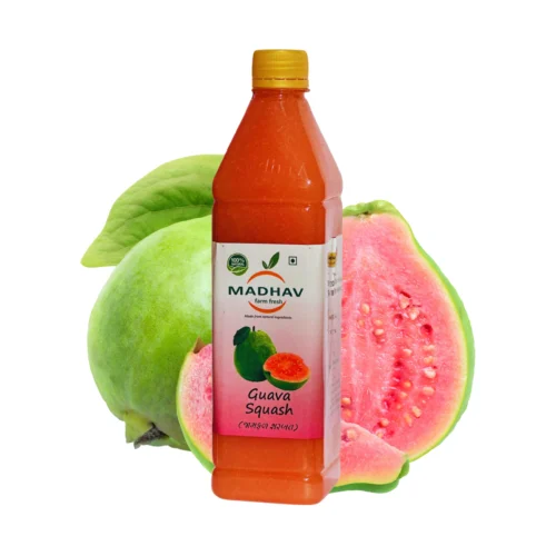 Guava Jamfal Squash 700ml - natural fruit squash | Vrukshasetu