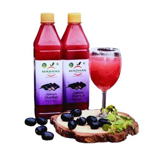 Jamun Sharbat 700ml - pure black plum syrup drink | Vrukshasetu