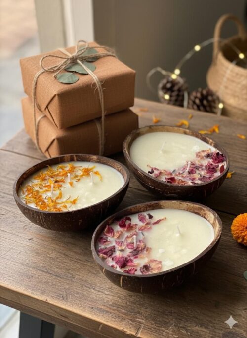 Coconut Shell Candles