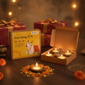 Cow Dung Diya Box
